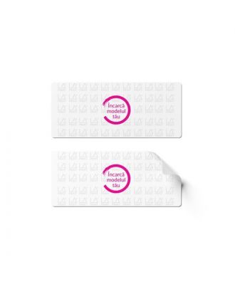 Autocolant pvc printat, laminat, decupat + folie transfer